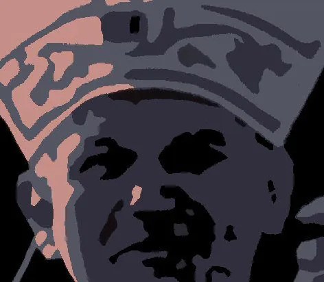 Ručne maľovaný POP Art obraz JÁN PAVOL II. | rôzne rozmery