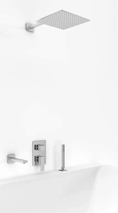 Vaňová súprava s dažďovou sprchou 30 cm a slúchadlom Excelent QW211HQ30-007