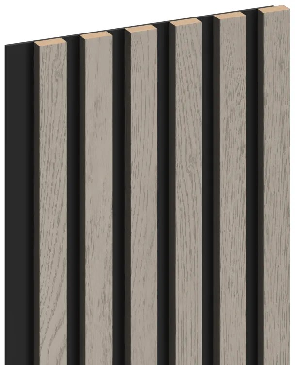 Mexen Lam-B, akustické stenové lamely 275 × 30 cm, HDF doska 4 mm, technická dyha, dub popolavý, S100-275307-3015-005