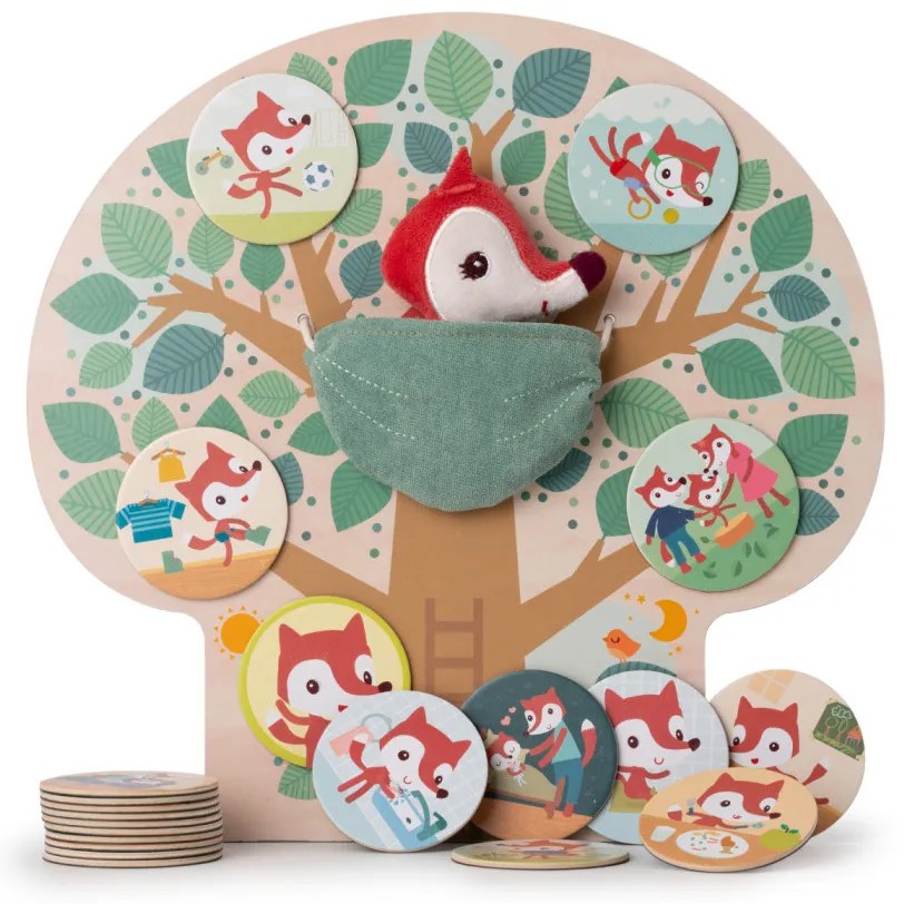 Lilliputiens - magnetický výukový strom - môj deň s líškou Alicou