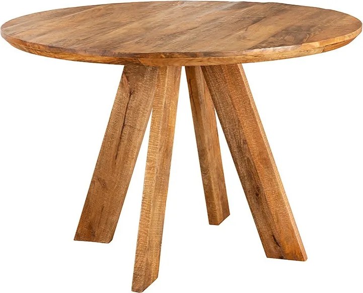 Okrúhly jedálenský stôl Eglantine 100 cm hnedé mango