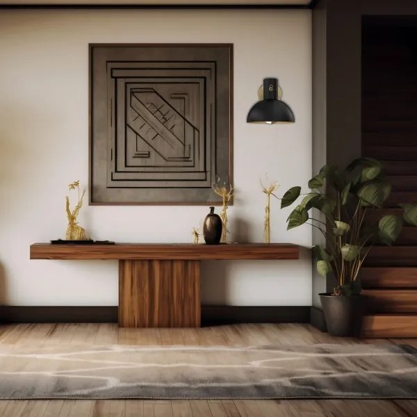 Nástenná lampa ESTATE MINI 1xE27/15W/230V čierna