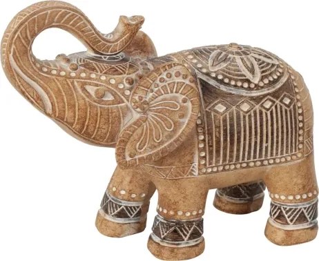 Dekoračná soška (2 druhy) Slon 15x14 cm%