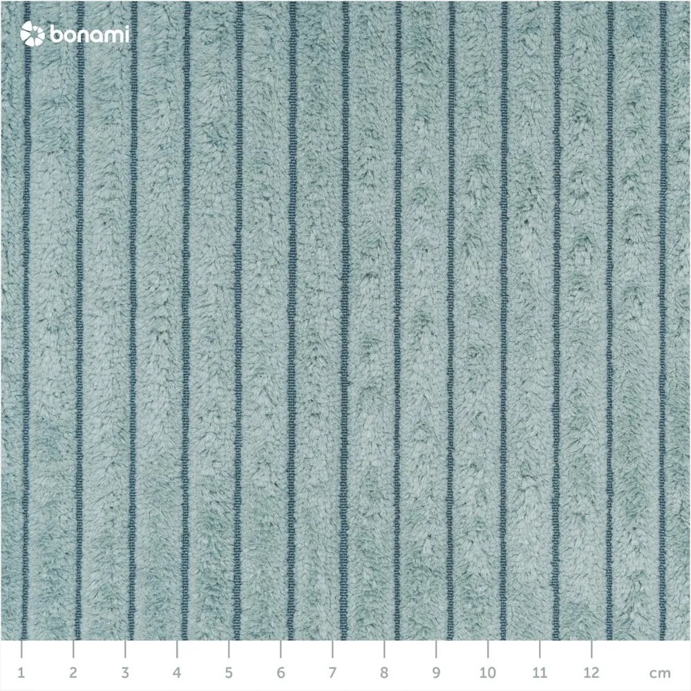 Svetlomodrá menčestrová rozkladacia pohovka 245 cm Nihad – Bobochic Paris