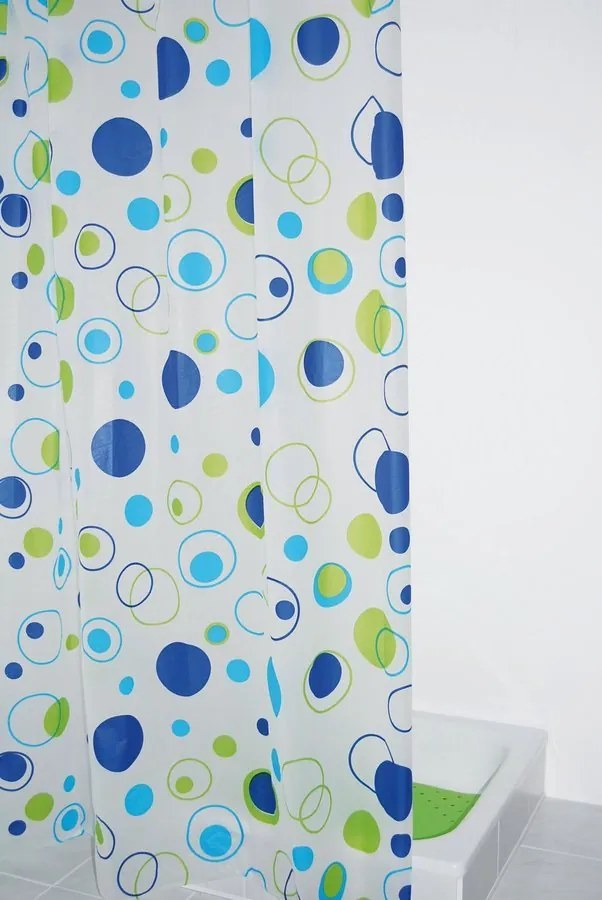 Aqualine Aqualine, Sprchový záves 180x200cm, vinyl, bubliny, ZV027