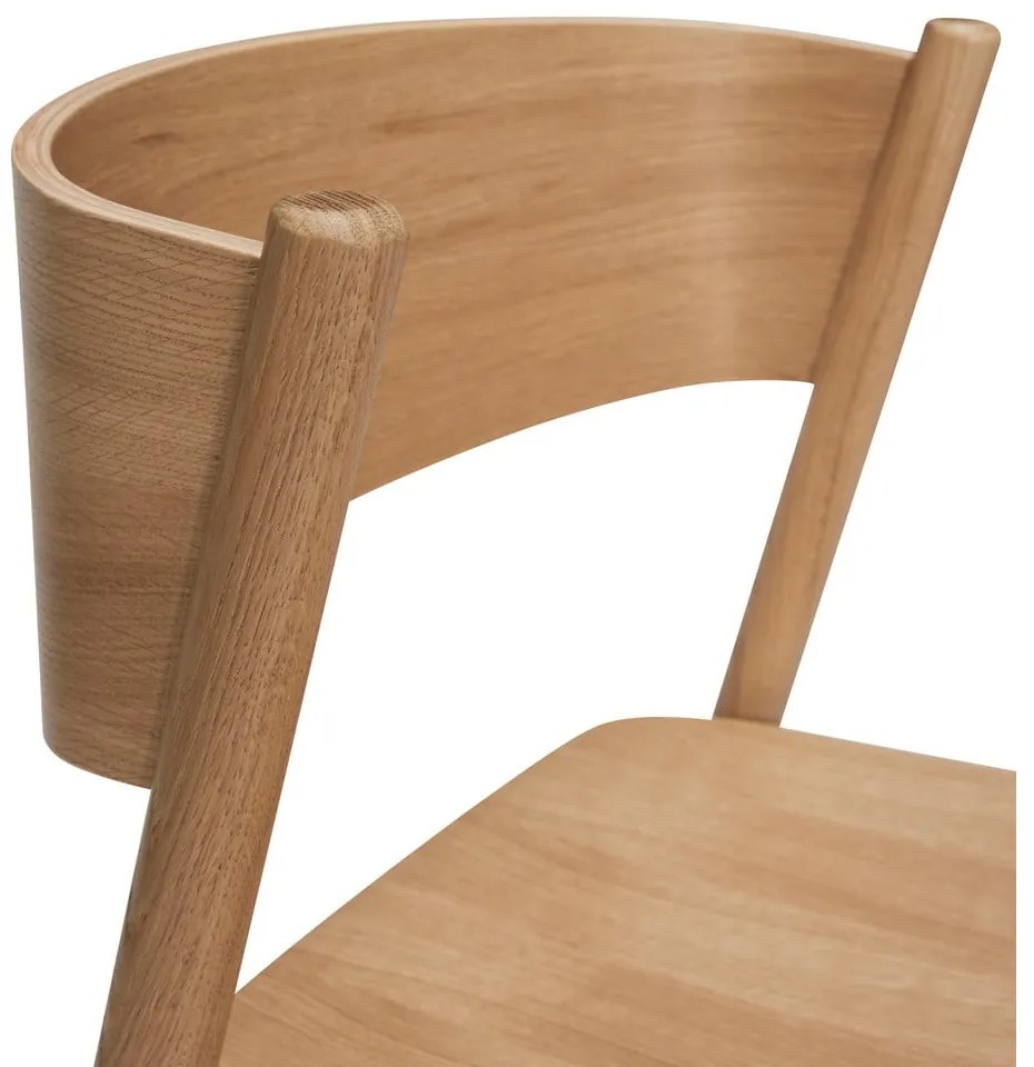 Barová stolička v dekore duba v prírodnej farbe (výška sedadla 75 cm) Oblique – Hübsch