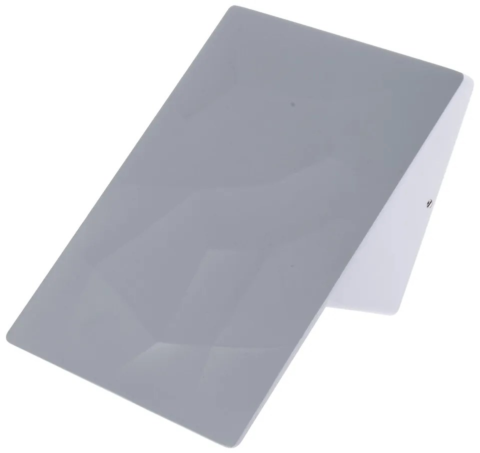 EUlight Exteriérové nástenné LED svietidlo Cracks, 1x LED 10w, biele
