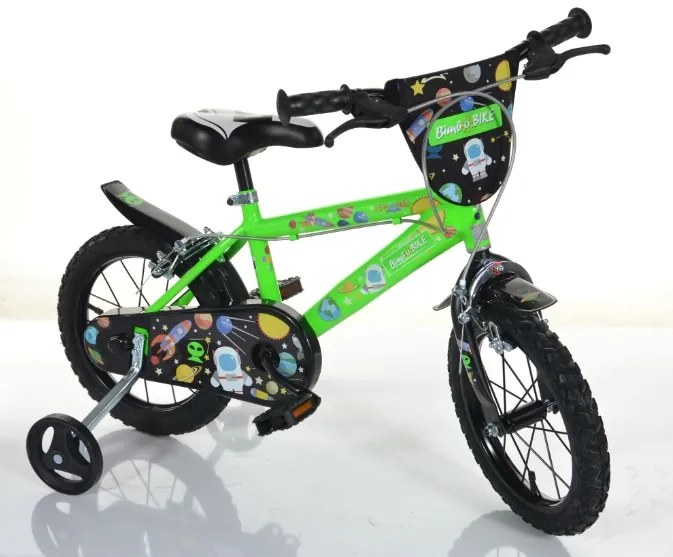 Chlapčenský bicykel Bottari BimboBike 77333 Vesmír zelená 16" 2023