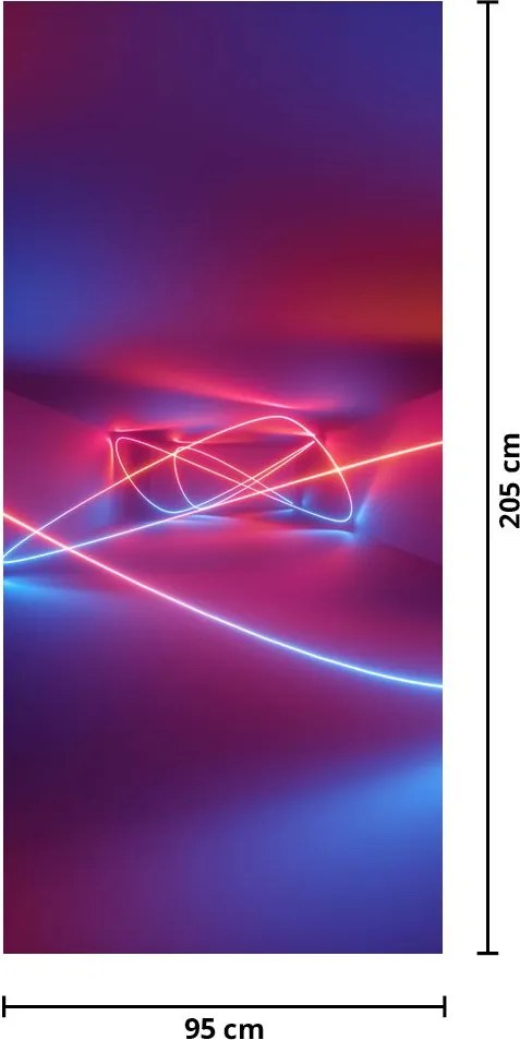Fototapeta na dvere - Moderná abstrakcia (95x205cm)