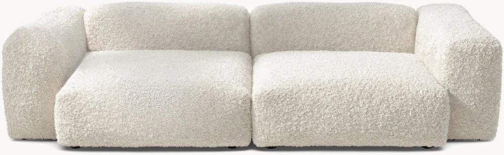 Plyšová modulárna pohovka Vetsak (3-miestna)