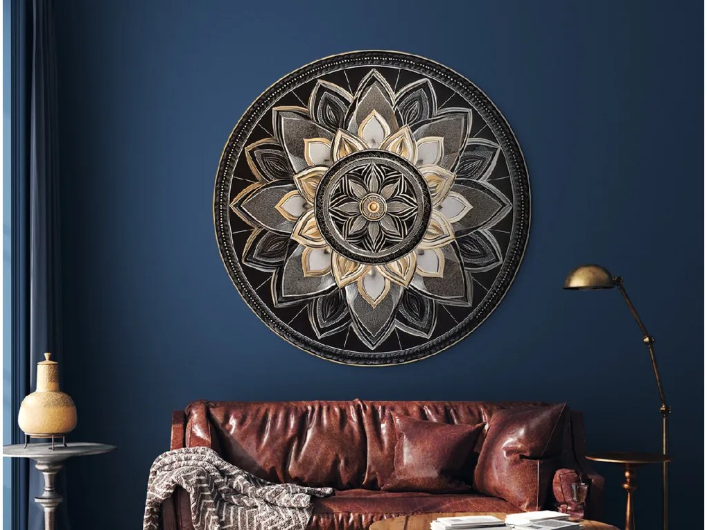 drevko | Kvetinová mandala Nočný ornament 45 x 45 cm