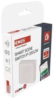 EMOS H5011 GoSmart Prenosný 1-tlačidlový ovládač scén biela
