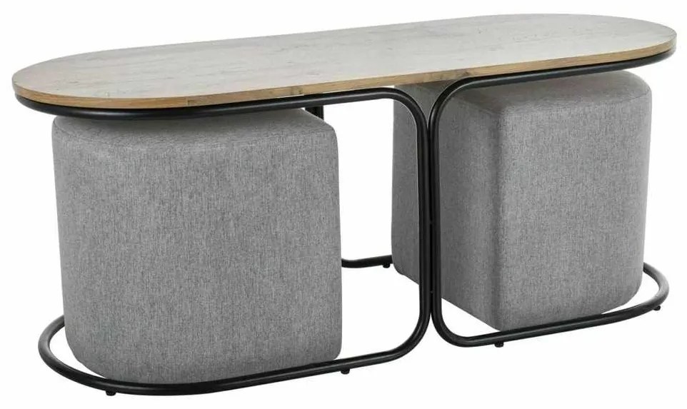 Konferenčný stolík Capua, dub artisan / čierna