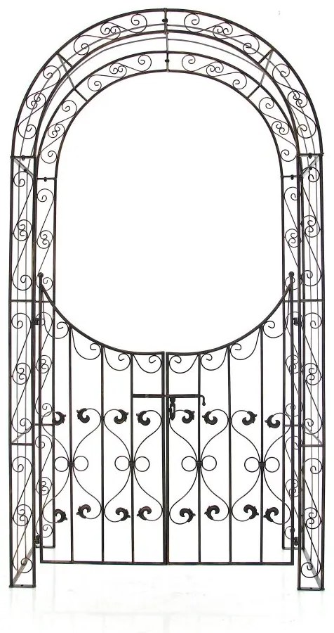 Oblúk na ruže Sima s bránkou - Bronzová