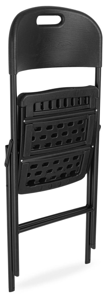 Skládací cateringová židle WOODLAN černá