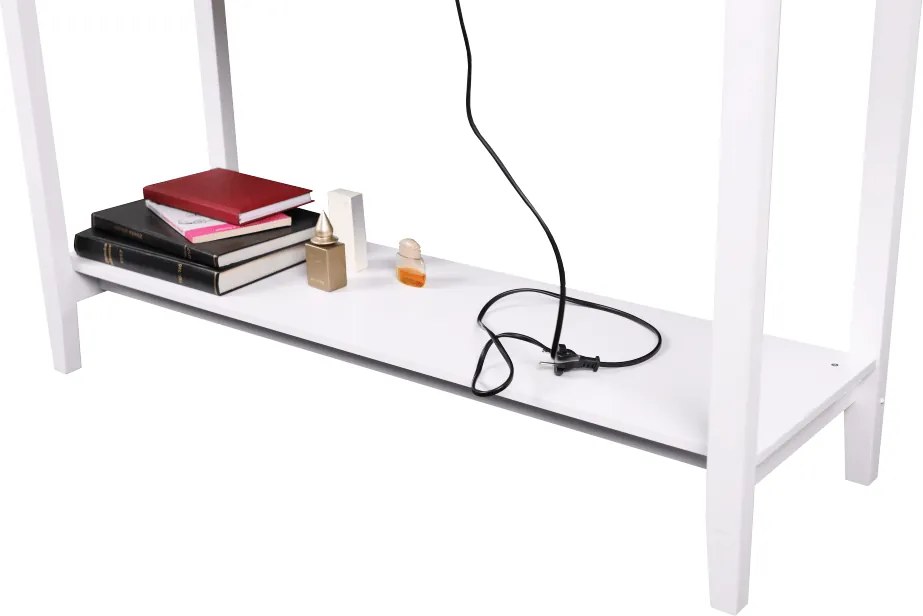 TEMPO KONDELA Redon konzolový stolík biela