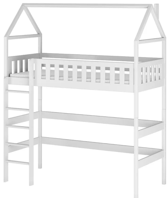 Posteľ Domček Otylia 90x200 biela