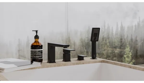 OMNIRES PM7432BL - Vaňová batéria 4-otvorová PARMA matná čierna