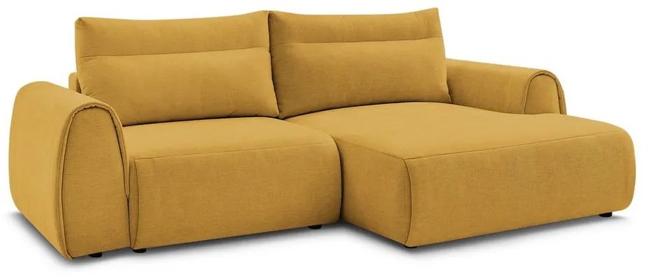 Okrovožltá rohová pohovka Aden – Bobochic Paris