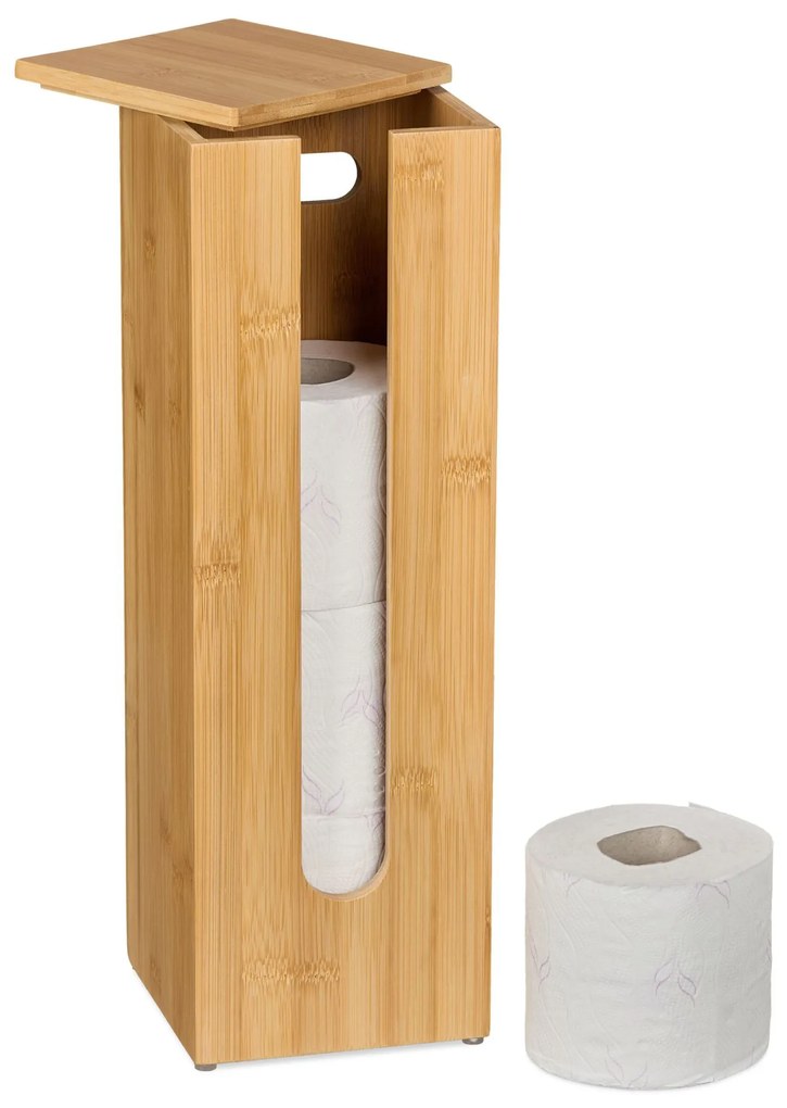 Bambusový úložný box na toaletný papier, RD48527