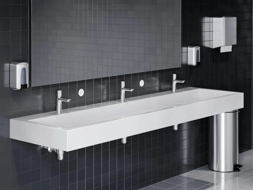 Hansgrohe Talis E, umývadlová batéria s automatickým uzatváraním a nastaviteľnou teplotou, EcoSmart, chrómová, HAN-71718000