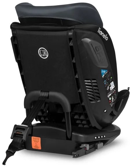 Lionelo - Otočná autosedačka s bázou BASTIAAN i-Size 40-150 cm Sivý kameň