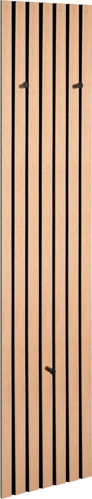 XXXLutz VEŠIAKOVÝ PANEL, čierna, dub artisan, 25/160/7 cm Xora - Vešiakové steny - 001234013003