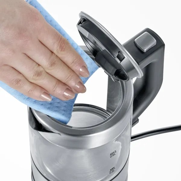 Severin WK 3472 - Rýchlovarná kanvica 0,5 l 1100 W/230 V nerez/sklo