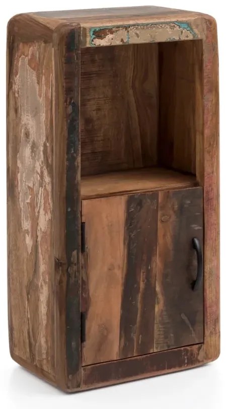 furniture-nabytek.cz - Masivní koupelnová nástěnná skříňka Calcutta II z recyklovaného dřeva, lakovaná, vícebarevná