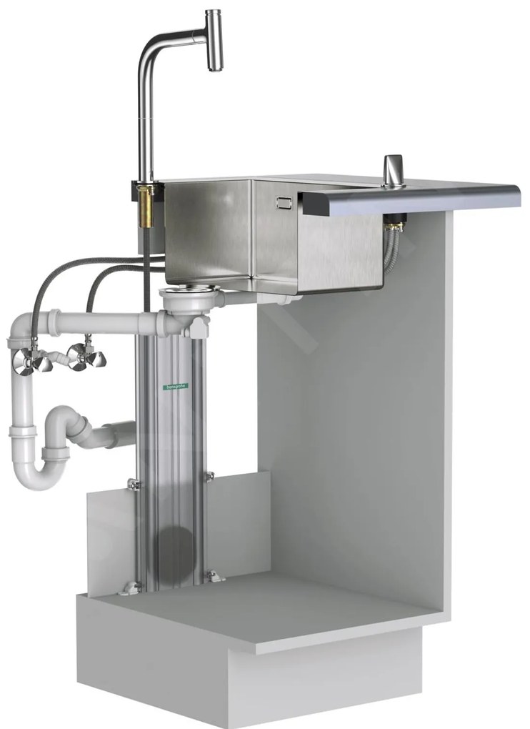 Hansgrohe M71, drezová batéria Metris Select s výsuvnou koncovkou, sBox, EcoSmart, chrómová, HAN-73807000