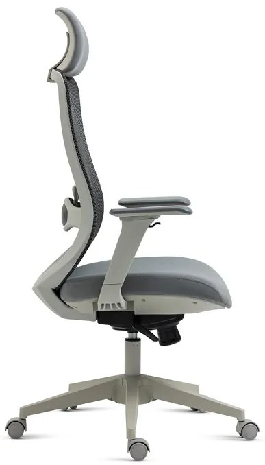 Autronic BONTEC Kancelárska stolička, synchrónny mechanizmus, sivá sieťovina, KA-V321 GREY Farba: Šedá