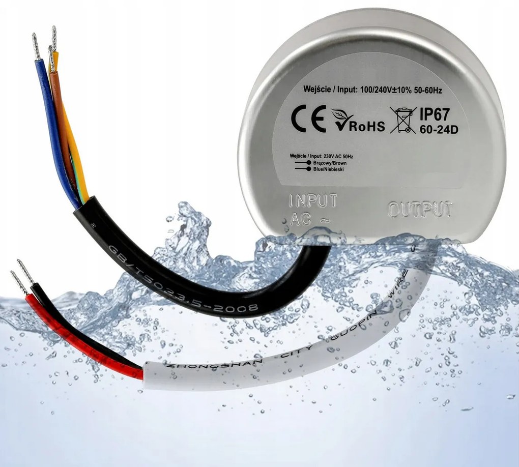 BERGE LED zdroj do boxu - 24V - 60W - 2,5A - IP67