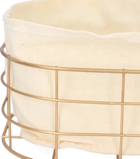 Košík DUNCAN zlatý 810256