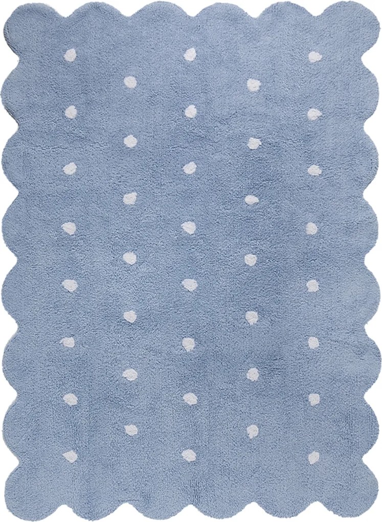 Lorena Canals koberce Ručně tkaný kusový koberec Biscuit Blue - 120x160 cm