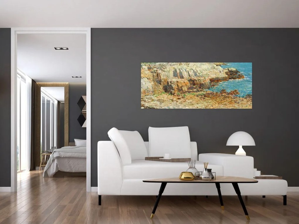 Obraz - Childe Hassam, A North East Headland, reprodukcia (120x50 cm)