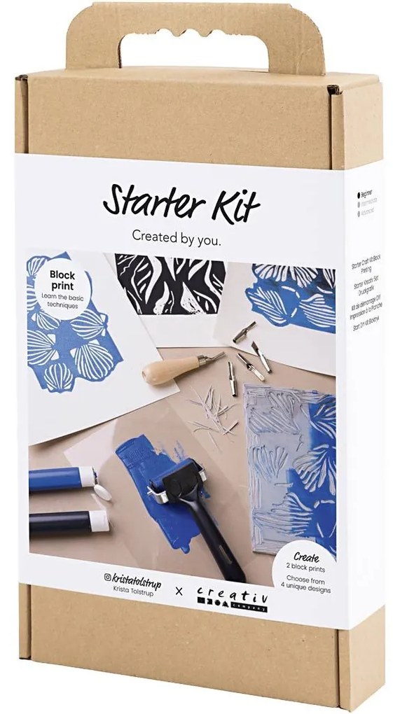 Kreatívna sada Starter Craft Kit Block Printing