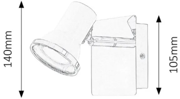 Rabalux 5497 - LED Kúpeľňové nástenné svietidlo STEVE 1xGU10/4,5W/230V