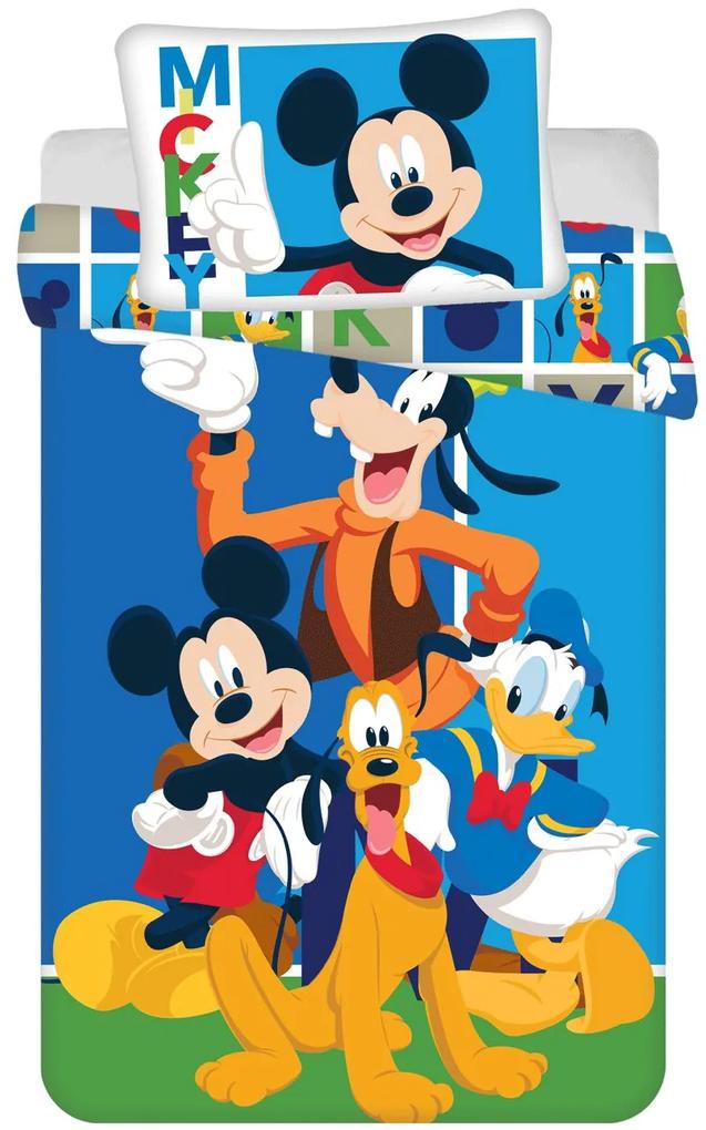 Obliečky do postieľky Mickey Mouse a priatelia 01 100x135 40x60 cm 100% Bavlna Jerry Fabrics