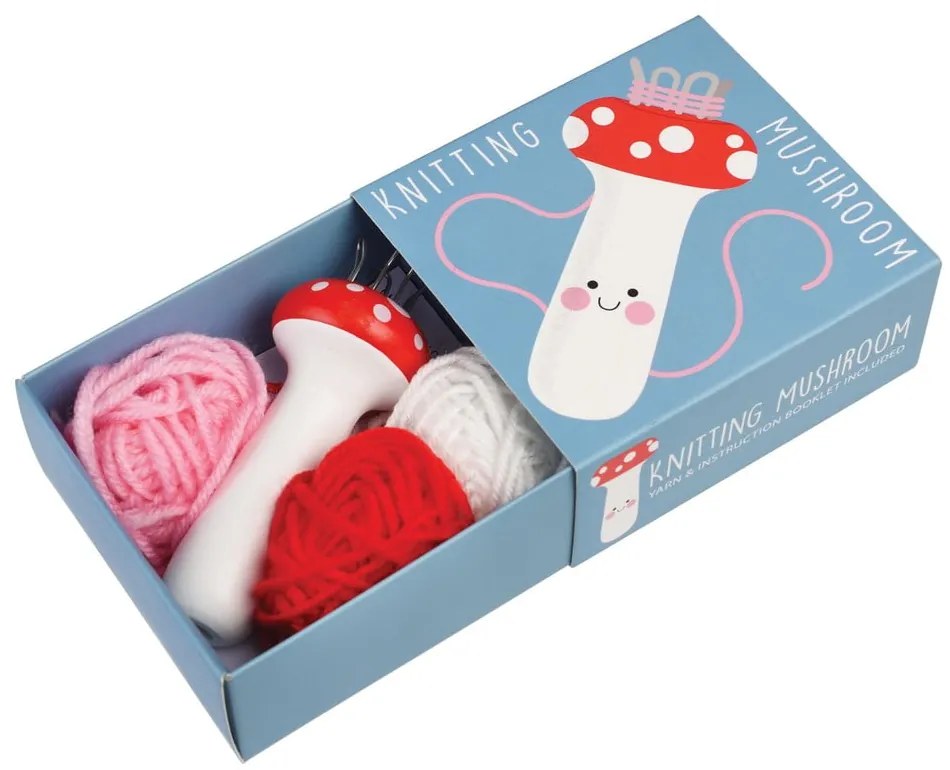 Kreatívna súprava Knitting Kit Mushroom – Rex London