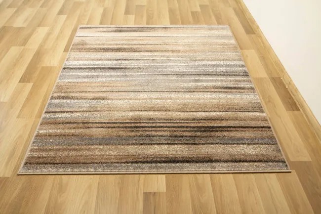 Koberec Mira 24046/163 Linie béžový / hnedý