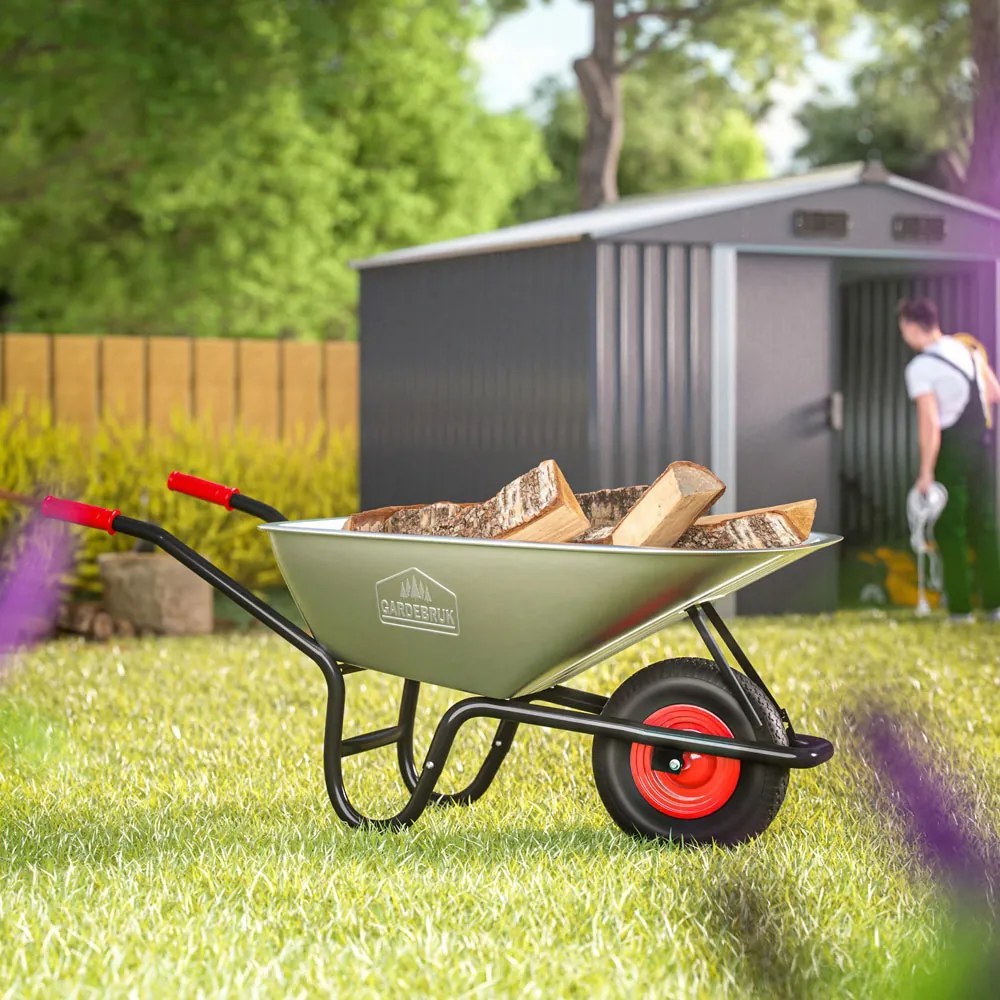 Fúrik BARRY pozinkovaný, max. kapacita 100l/250kg, strieborná/čierna Gardebruk