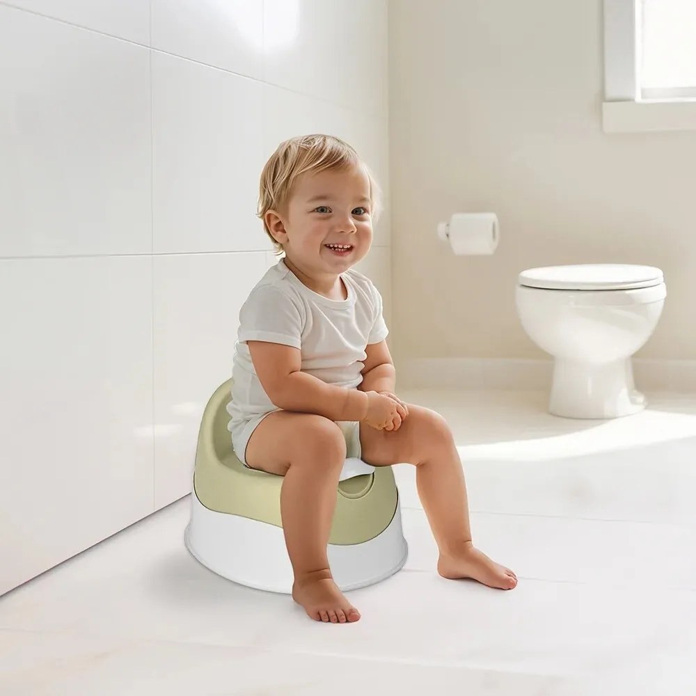 Dolu nočník s odnímateľným vekom, svetlozelená, 23 x 38 x 29 cm