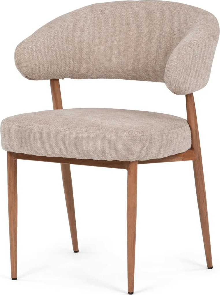 Jedálenská stolička látka/kov CT-L5031 Farba: Krémová