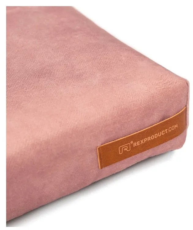 Ružový matrac pre psa z Eko kože 90x110 cm SoftPET Eco XXL – Rexproduct