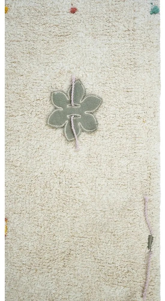 Krémový bavlnený detský hrací koberec 120x160 cm Wildflowers – Lorena Canals