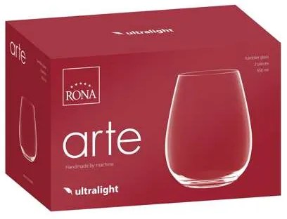 Rona poháre Arte 550 ml 2 ks