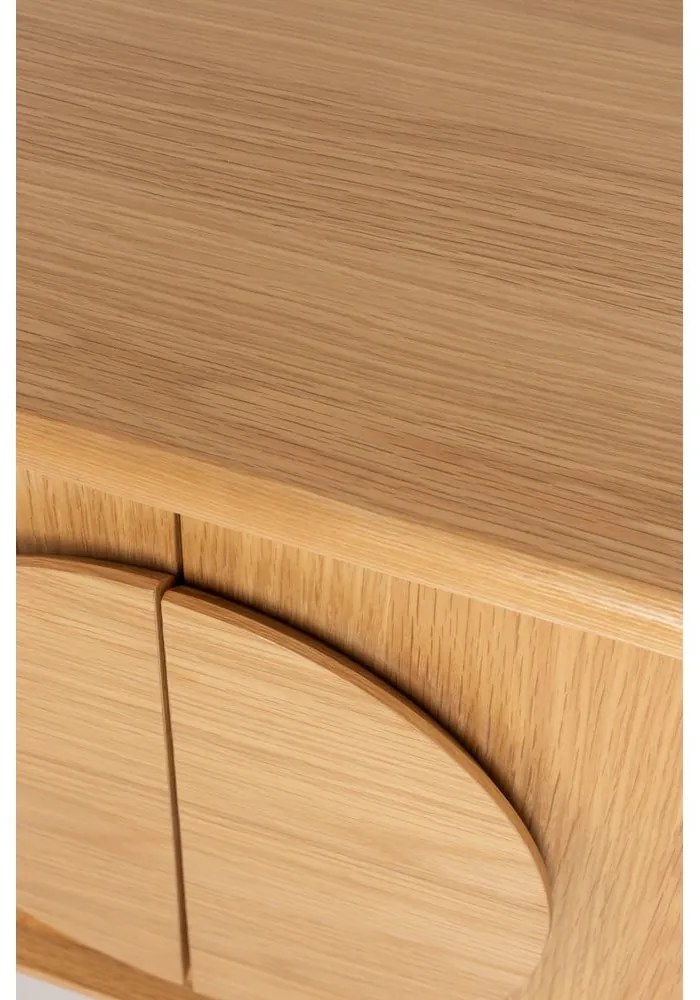 Nízka komoda v dekore duba v prírodnej farbe 120x58 cm Groove - Zuiver