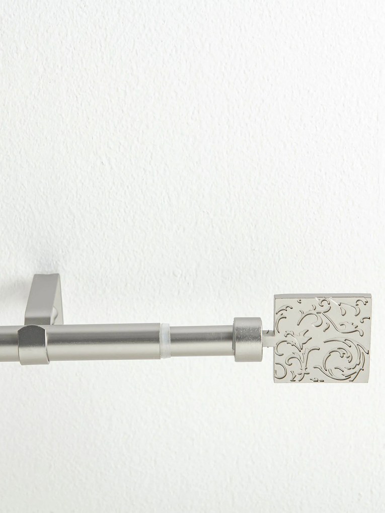 Garniža jednoradová Paolo - brúsený nikel 120 - 210 cm