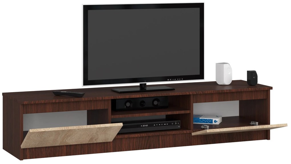 TV stolík Katalina (wenge + dub sonoma). Vlastná spoľahlivá doprava až k Vám domov. 1069381