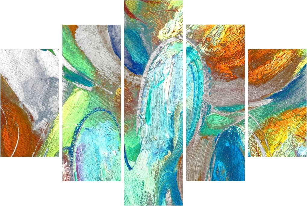 Obraz - Farebná abstrakcia (150x105 cm)